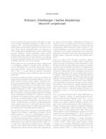 prikaz prve stranice dokumenta Kršnjavi, Eitelberger i bečka Akademija likovnih umjetnosti