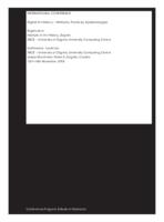 prikaz prve stranice dokumenta Digital art history – methods, practices, epistemologies : Conference Program & Book of Abstracts