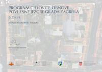 prikaz prve stranice dokumenta Program cjelovite obnove povijesne jezgre Grada Zagreba : Blok 19 - Konzervatorski model